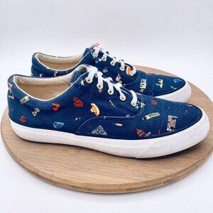 Keds Rifle Paper Co Shoes Womens 7 Blue Canvas Sneakers